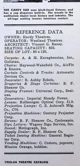 Vincent G, Raney, Theater Architect (1952)