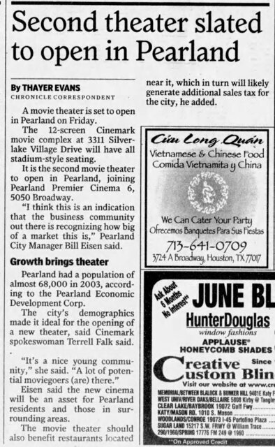 Cinemark Pearland and XD