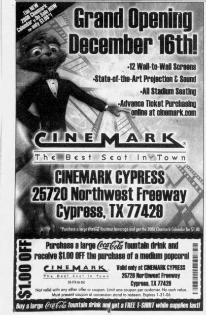 Cinemark Cypress and XD