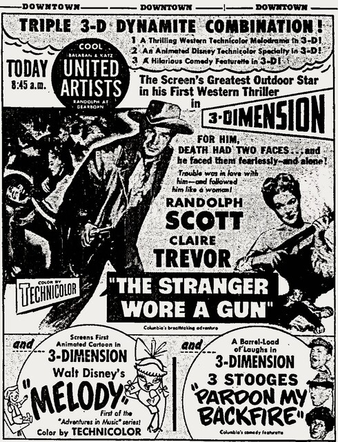 United Artists Theatre 45 W. Randolph Street, Chicago, IL - A 1953 3D Presentation 