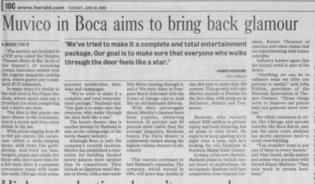 Cinemark Bistro Boca Raton and XD