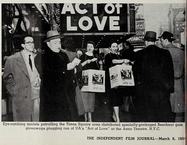 Promotion for "Act of Love" (1954)