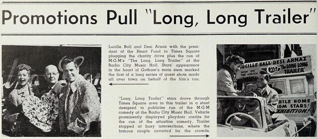 Promotion for "The Long, Long Trailer" (1954)