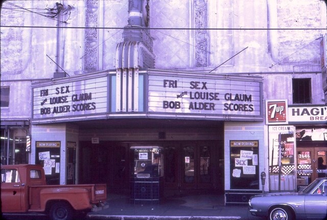Avenue Marquee 1970 silent movie