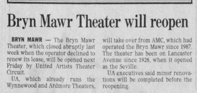 Bryn Mawr Film Institute