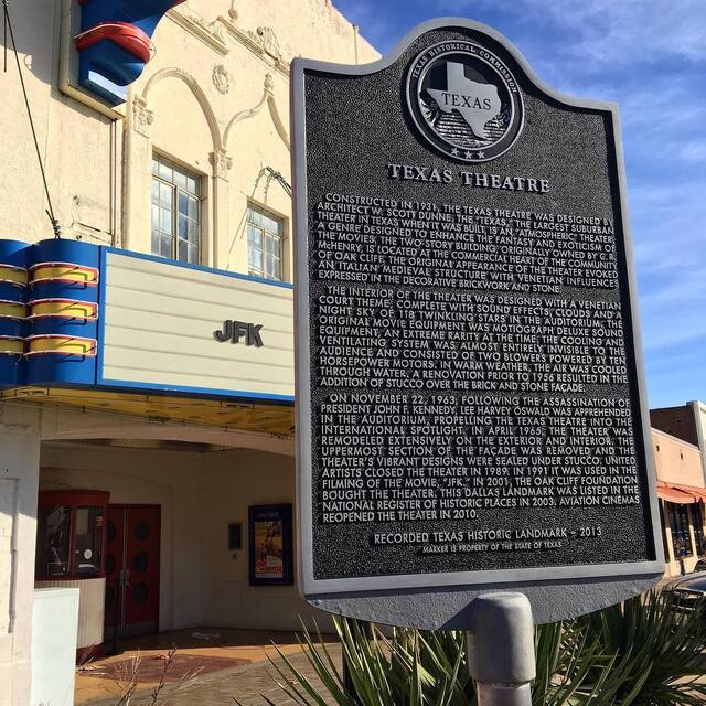 2017 photo credit Texas Theatre via Twitter @texastheatre 
