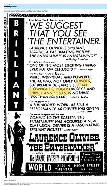 Joan Plowright, RIP (1929 - 2025)