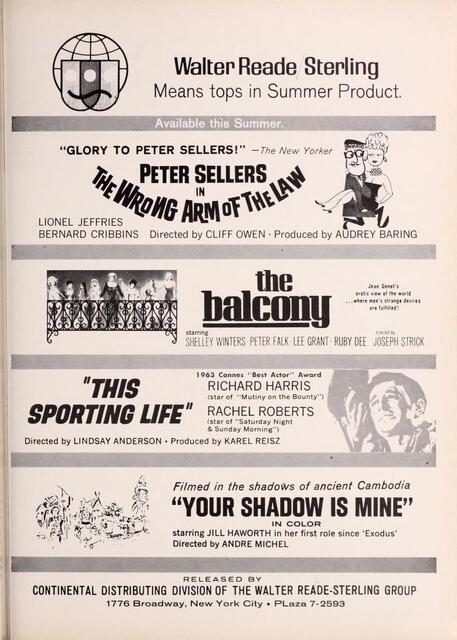 The Exhibitor Who Also Supplied Films to Theaters (1963)