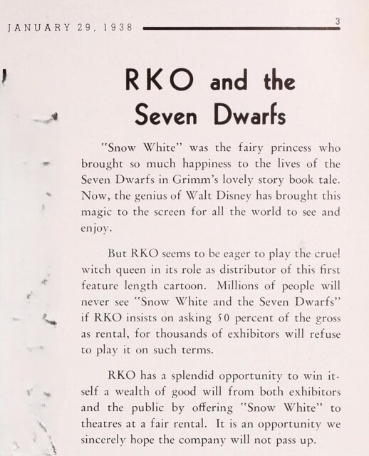 The Disney-RKO Connection (1938)