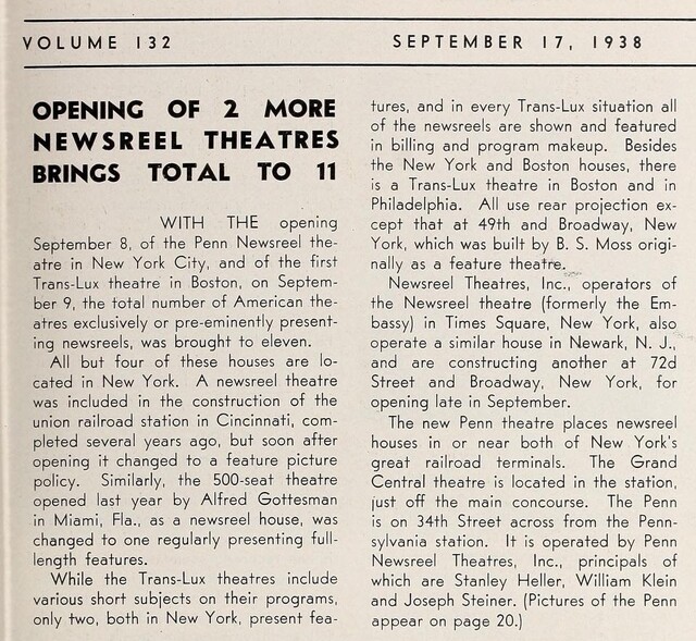 The Newsreel Theater Era