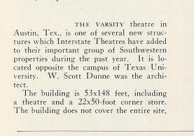 W. Scott Dunne, Theater Architect (1936) - 1 of 2
