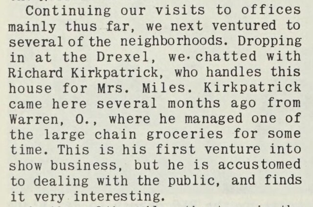 Field Visit to Columbus - III (January 5, 1949)