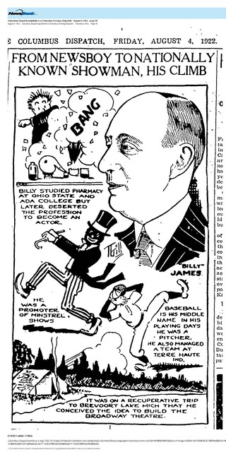 Theater Showman and More: William "Billy" James (1922)