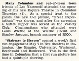 Academy Theatres  News (1947)