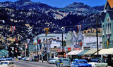 ["June 13, 1956 photo credit Charles W. Cushman. Food Mart right of center was the Playhouse Theatre Building."]