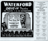 <p>Waterford Drive-In #1 opened on May 28, 1949 with “Noose Hangs Hight” and “Albuquerque.”</p>
              