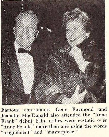 World Premiere of "The Diary of Anne Frank" (1959)