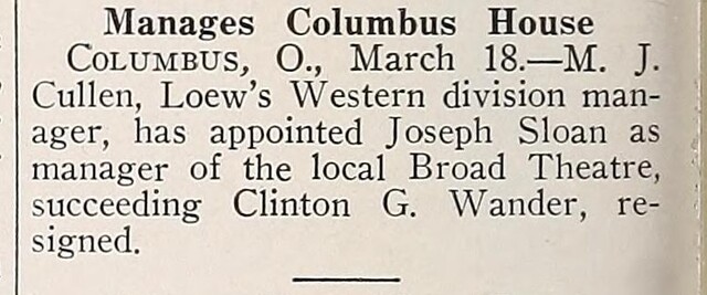 Managerial Change (1940)