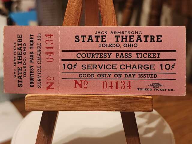 Courtesy ticket image credit Mark Snyder.