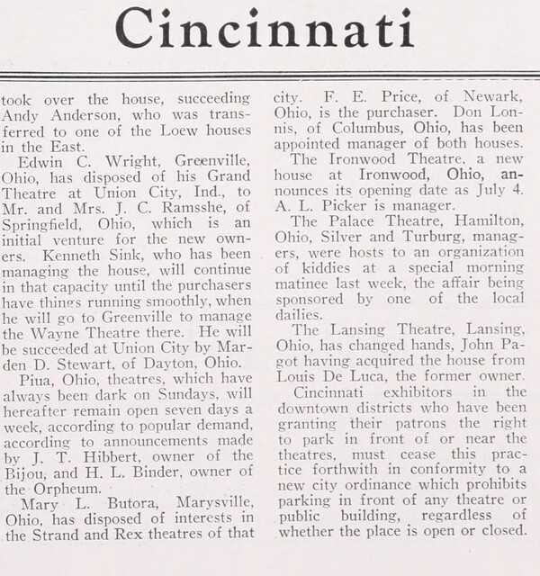 Regional Ohio News (July 1928)