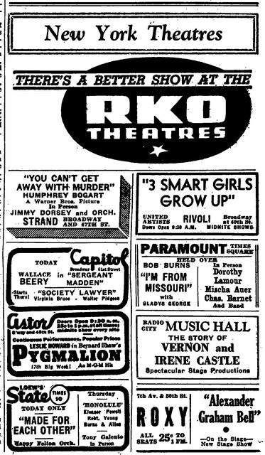March 1939 Films