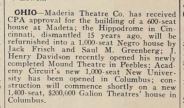 Post World War II Construction (1947)