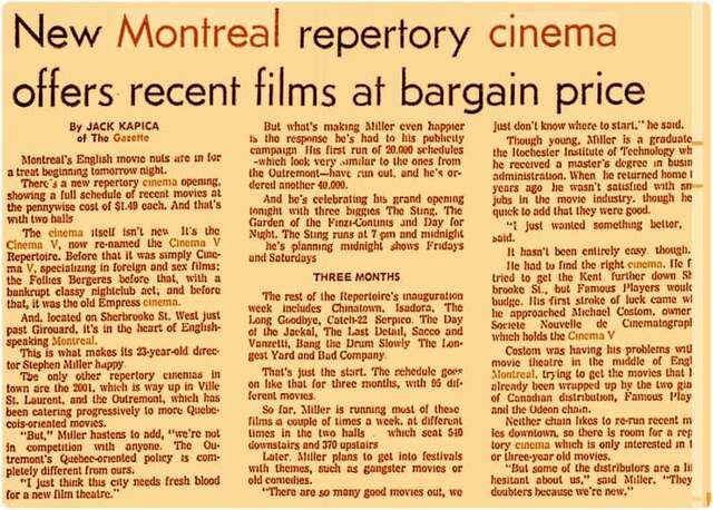 Cinema V - Salle Hermes