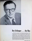 Ben Schlanger, Theater Architect (1937)