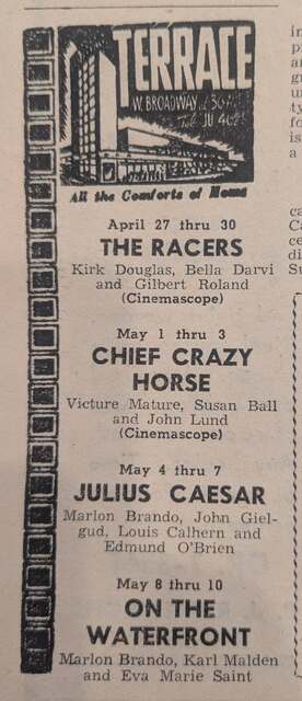 1955 print ad credit North Hennepin Post, courtesy Robbinsdale Historical Society.