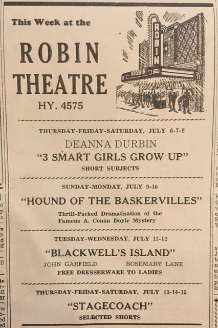 1939 print ad credit Robbinsdale Historical Society.