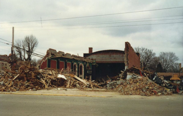 Demolition of Lincoln Theatre 1989