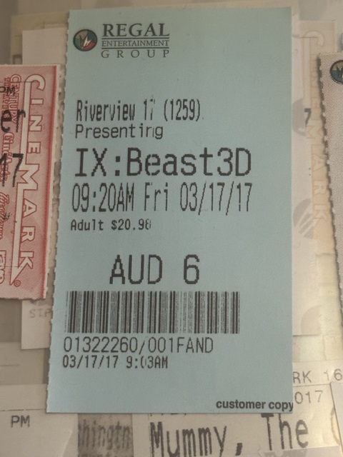 United Artists Riverview Plaza Stadium 17 Ticket Stub