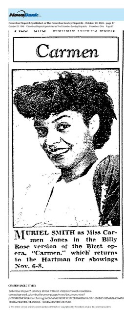 The Live Performance of "Carmen Jones" (1946)