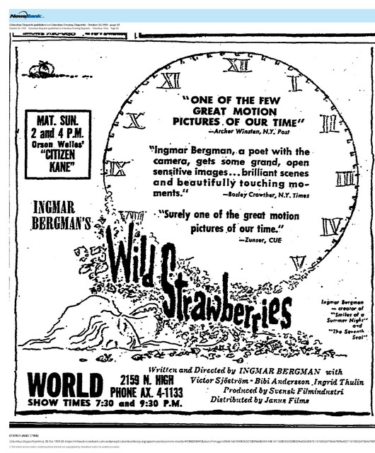 The Great Directors: Ingmar Bergman (1959)