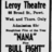 Leroy Theatre