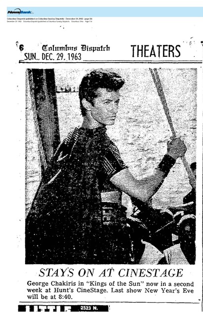 Norwood, Ohio native, George Chakiris (1963)