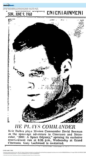 Cleveland, Ohio native, Keir Dullea (1968)