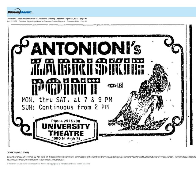 The Great Directors: Michelangelo Antonioni (1970)