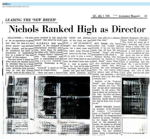 The Great Directors: Mike Nichols (1970)