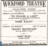 ["Wickford Theatre"]