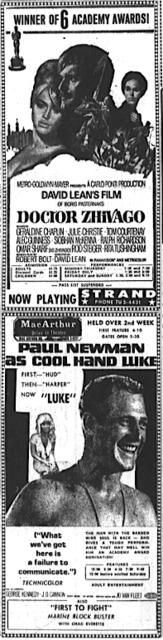 Dr. Zhivago at The Strand in November 1967
