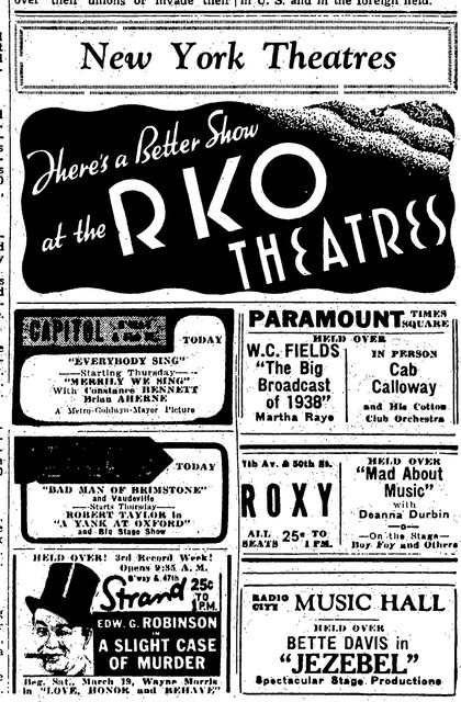 March 1938 Films