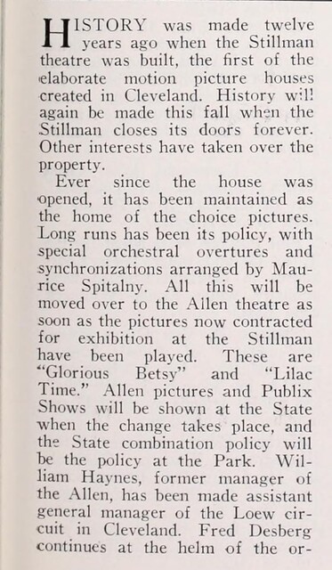 A Premature Requiem for the Stillman (1928)