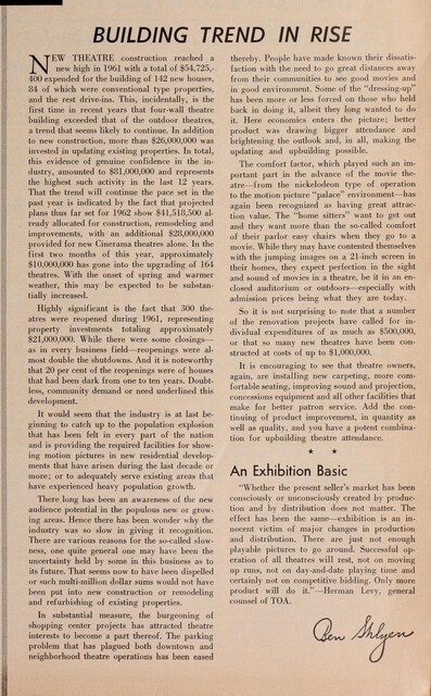 The Sixties Theater Construction Boom (1962)