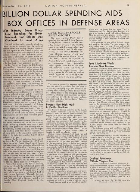 The World War II Era: November 1941 News