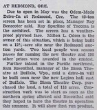 Ray Spurline, Theater Architect (1952)