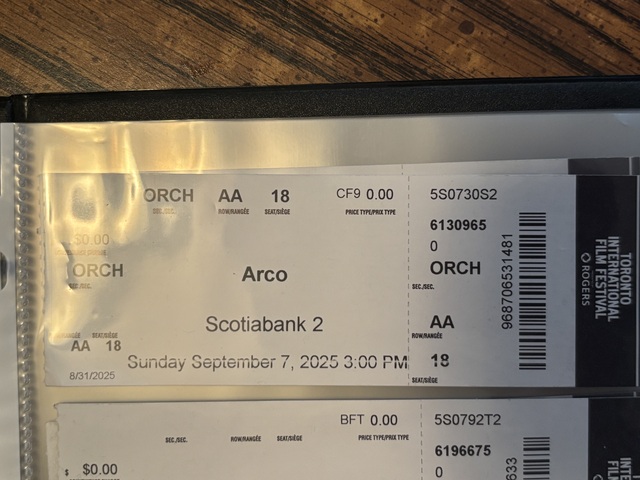 Scotiabank Theater Ticket Stub (TIFF)