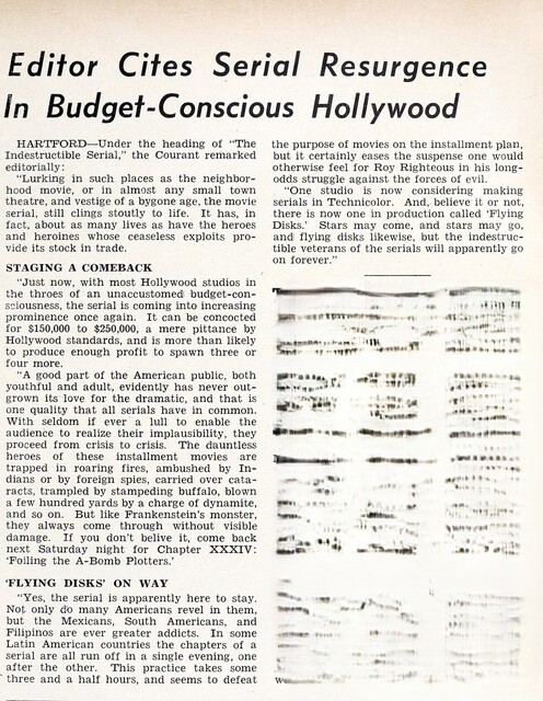 The Link between Serials and Movie Franchises (1947)
