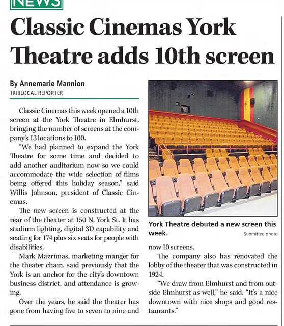 Classic Cinemas York Theatre QX