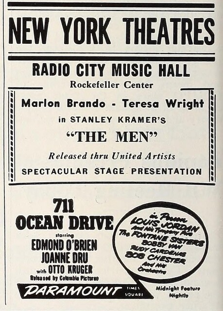 1950 Films/Brando's First Film/Otto Kruger, Toledo, Ohio born